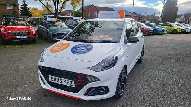 Hyundai I10 1.0 T-GDi N Line Hatchback 5dr Petrol Manual Euro 6 (s/s) (90 ps) White