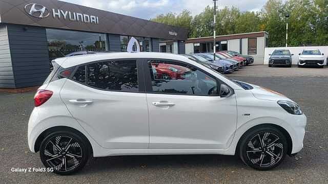 Hyundai I10 1.0 T-GDi N Line Hatchback 5dr Petrol Manual Euro 6 (s/s) (90 ps) White