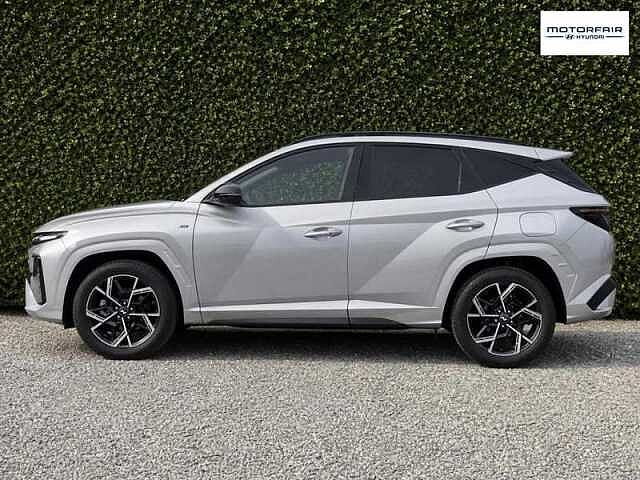 Hyundai TUCSON 1.6 T-GDi N Line S SUV 5dr Petrol Hybrid Auto Euro 6 (s/s) (215 ps) Silver