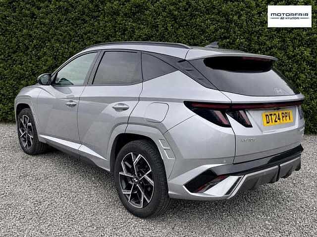 Hyundai TUCSON 1.6 T-GDi N Line S SUV 5dr Petrol Hybrid Auto Euro 6 (s/s) (215 ps) Silver