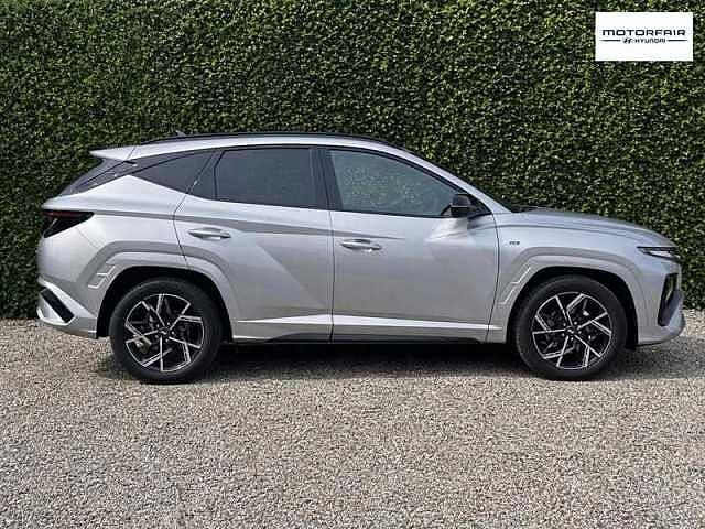 Hyundai TUCSON 1.6 T-GDi N Line S SUV 5dr Petrol Hybrid Auto Euro 6 (s/s) (215 ps) Silver