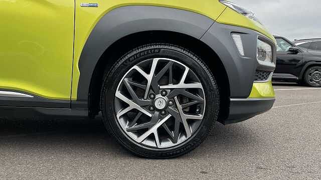 Hyundai KONA 1.6 h-GDi Premium SE SUV 5dr Petrol Hybrid DCT Euro 6 (s/s) (141 ps) Yellow