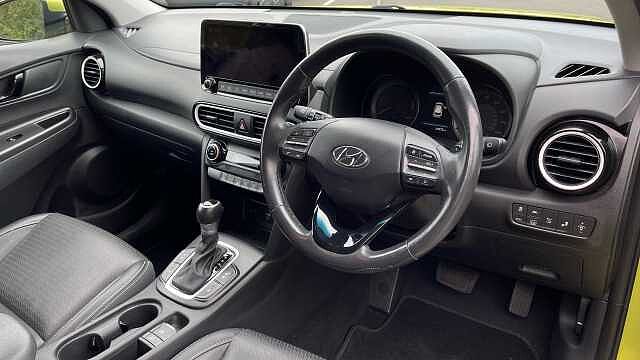 Hyundai KONA 1.6 h-GDi Premium SE SUV 5dr Petrol Hybrid DCT Euro 6 (s/s) (141 ps) Yellow