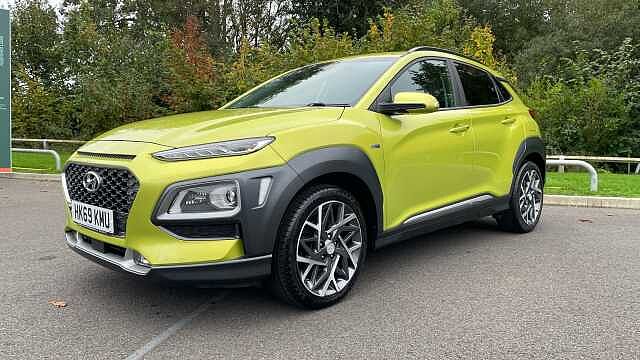 Hyundai KONA 1.6 h-GDi Premium SE SUV 5dr Petrol Hybrid DCT Euro 6 (s/s) (141 ps) Yellow