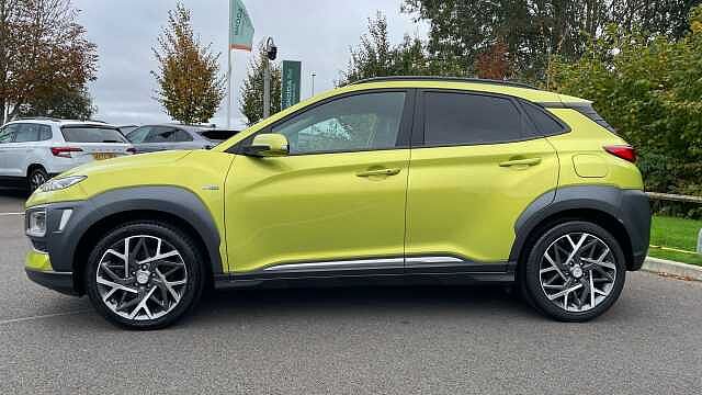 Hyundai KONA 1.6 h-GDi Premium SE SUV 5dr Petrol Hybrid DCT Euro 6 (s/s) (141 ps) Yellow