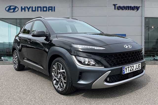Hyundai KONA 1.6 H Gdi Premium Suv 5dr Petrol Hybrid Dct Euro 6 (s/s) (141 Ps) Black