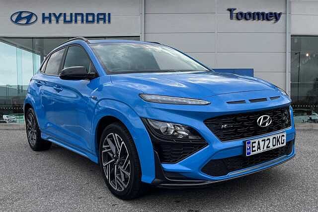 Hyundai KONA 1.0 T Gdi Mhev N Line Suv 5dr Petrol Hybrid Manual Euro 6 (s/s) (120 Ps) Blue