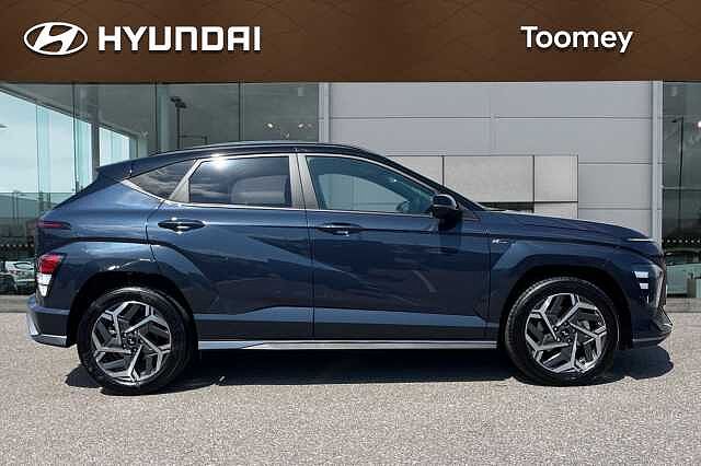 Hyundai KONA 1.6 H Gdi N Line Suv 5dr Petrol Hybrid Dct Euro 6 (s/s) (129 Ps) Denim Blue/Black
