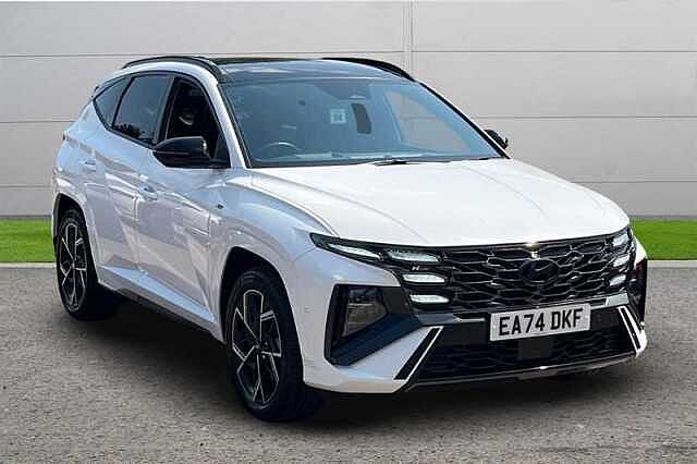 Hyundai TUCSON 1.6T PLUG-IN HYBRID N LINE S 5DR 4WD AUTO White
