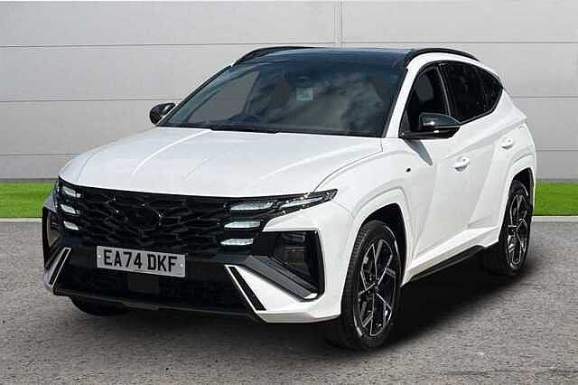Hyundai TUCSON 1.6T PLUG-IN HYBRID N LINE S 5DR 4WD AUTO White