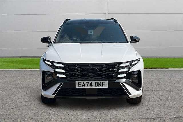 Hyundai TUCSON 1.6T PLUG-IN HYBRID N LINE S 5DR 4WD AUTO White