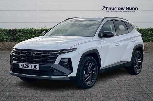 Hyundai TUCSON 1.6 T-GDi Black Line SUV 5dr Petrol Manual Euro 6 (s/s) (150 ps) White