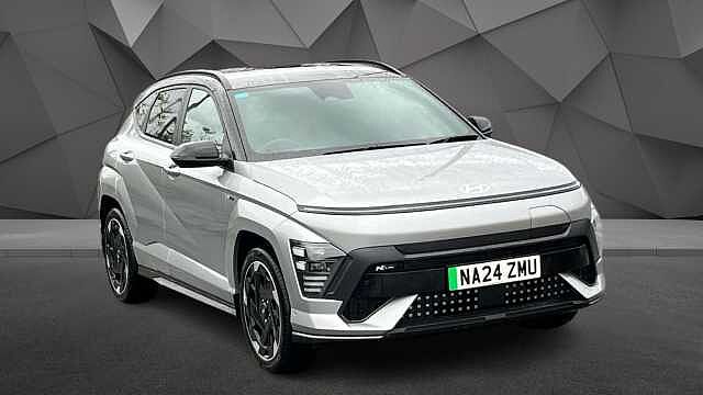 Hyundai KONA ELECTRIC KONA 160kW N Line S 65kWh 5dr Auto SUV Shimmering Silver (2TR)