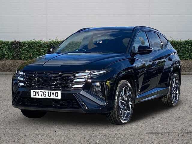 Hyundai TUCSON 1.6T Hybrid N Line Edition SUV 5dr Petrol Hybrid Auto Euro 6 (s/s) (239 ps) Abyss Black Pearl