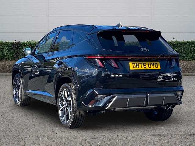 Hyundai TUCSON 1.6T Hybrid N Line Edition SUV 5dr Petrol Hybrid Auto Euro 6 (s/s) (239 ps) Abyss Black Pearl