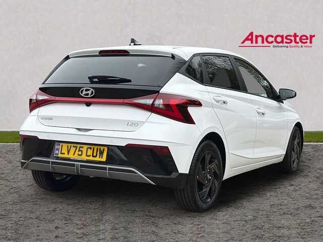 Hyundai I20 1.0T GDi 90 Black Line 5dr Atlas white