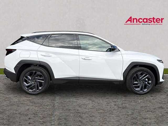 Hyundai TUCSON 1.6T 288 Plug-in Hybrid Black Line 5dr Auto [NI] lid - Atlas white
