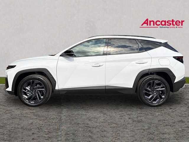 Hyundai TUCSON 1.6T 288 Plug-in Hybrid Black Line 5dr Auto [NI] lid - Atlas white
