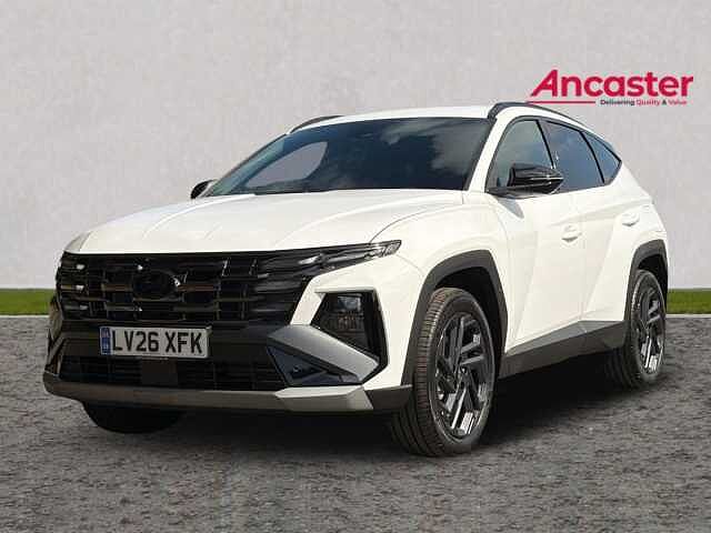 Hyundai TUCSON 1.6T 288 Plug-in Hybrid Black Line 5dr Auto [NI] lid - Atlas white
