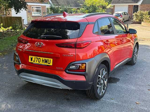 Hyundai KONA 1.6 h-GDi Premium SE SUV 5dr Petrol Hybrid DCT Euro 6 (s/s) (141 ps) Orange