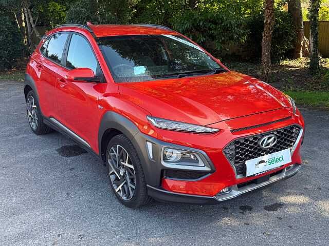 Hyundai KONA 1.6 h-GDi Premium SE SUV 5dr Petrol Hybrid DCT Euro 6 (s/s) (141 ps) Orange