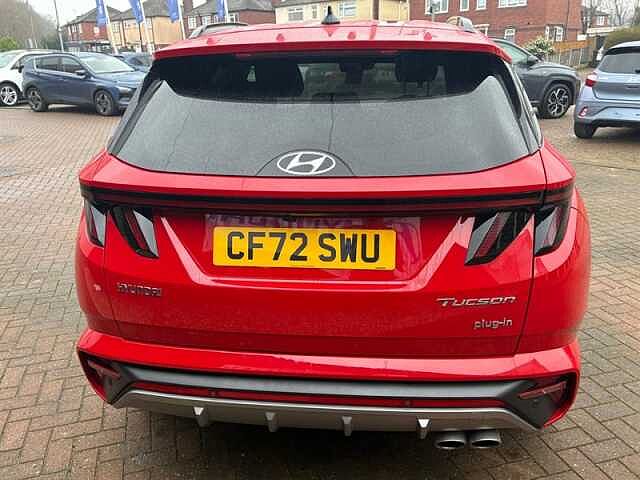 Hyundai TUCSON 1.6 T-GDi 13.8kWh N Line SUV 5dr Petrol Plug-in Hybrid Auto 4WD Euro 6 (s/s) (26 Red