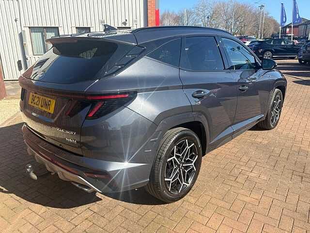 Hyundai TUCSON 1.6 h T-GDi N Line SUV 5dr Petrol Hybrid Auto Euro 6 (s/s) (230 ps) Grey