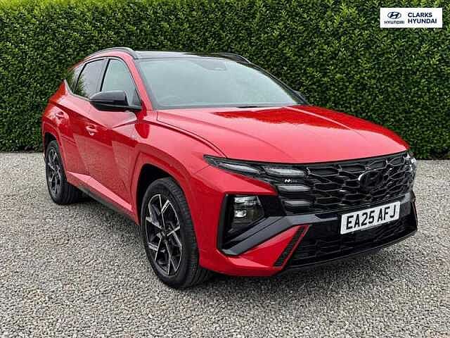 Hyundai TUCSON 1.6 T-GDi N Line S SUV 5dr Petrol Hybrid Auto Euro 6 (s/s) (215 ps) Red