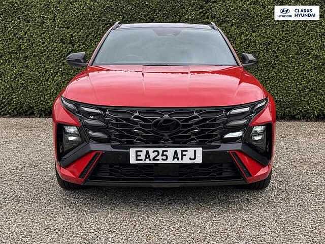 Hyundai TUCSON 1.6 T-GDi N Line S SUV 5dr Petrol Hybrid Auto Euro 6 (s/s) (215 ps) Red