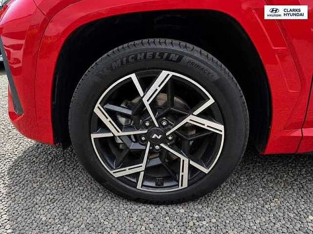 Hyundai TUCSON 1.6 T-GDi N Line S SUV 5dr Petrol Hybrid Auto Euro 6 (s/s) (215 ps) Red