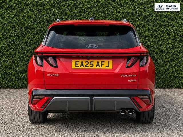 Hyundai TUCSON 1.6 T-GDi N Line S SUV 5dr Petrol Hybrid Auto Euro 6 (s/s) (215 ps) Red