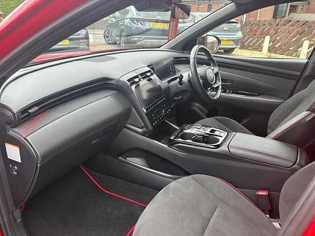 Hyundai TUCSON 1.6 h T-GDi N Line SUV 5dr Petrol Hybrid Auto Euro 6 (s/s) (230 ps) Red