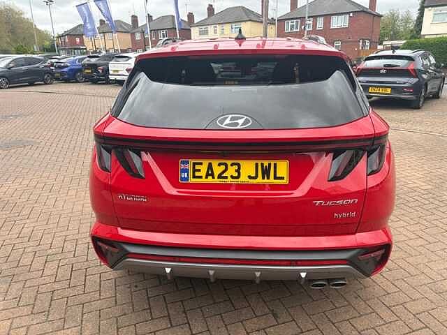 Hyundai TUCSON 1.6 h T-GDi N Line SUV 5dr Petrol Hybrid Auto Euro 6 (s/s) (230 ps) Red