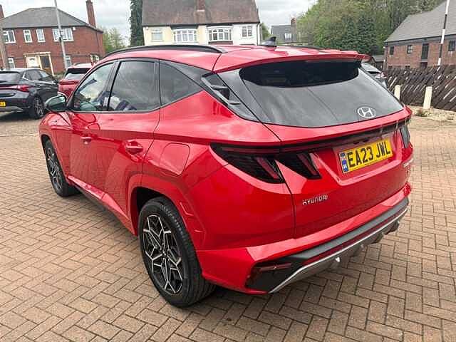 Hyundai TUCSON 1.6 h T-GDi N Line SUV 5dr Petrol Hybrid Auto Euro 6 (s/s) (230 ps) Red
