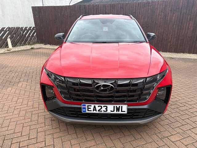 Hyundai TUCSON 1.6 h T-GDi N Line SUV 5dr Petrol Hybrid Auto Euro 6 (s/s) (230 ps) Red