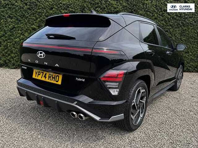 Hyundai KONA 1.6 h-GDi N Line S SUV 5dr Petrol Hybrid DCT Euro 6 (s/s) (129 ps) Black