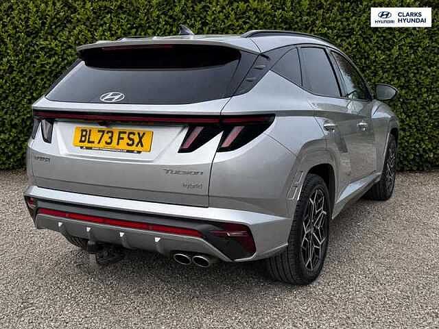 Hyundai TUCSON 1.6 h T-GDi N Line S SUV 5dr Petrol Hybrid Auto Euro 6 (s/s) (230 ps) Silver
