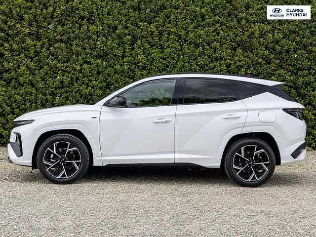 Hyundai TUCSON 1.6 T-GDi N Line S SUV 5dr Petrol Hybrid Auto Euro 6 (s/s) (215 ps) White