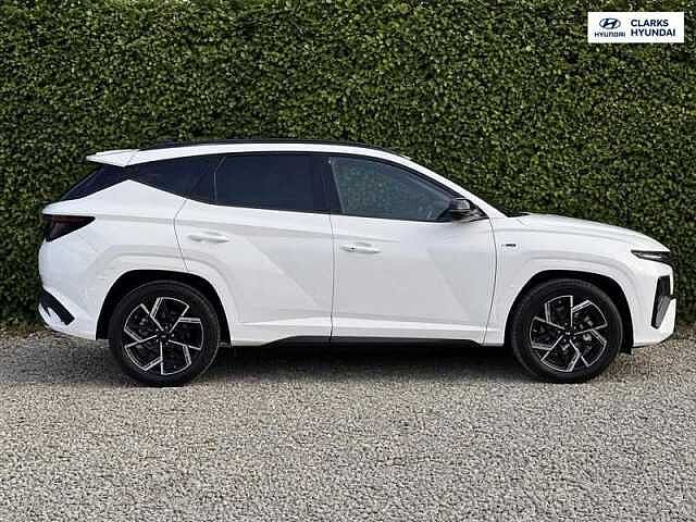 Hyundai TUCSON 1.6 T-GDi N Line S SUV 5dr Petrol Hybrid Auto Euro 6 (s/s) (215 ps) White