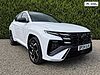 Hyundai TUCSON 1.6 T-GDi N Line S SUV 5dr Petrol Hybrid Auto Euro 6 (s/s) (215 ps) White